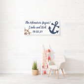 Nautisches Abenteuer Beginnt Hochzeitsbanner Banner (Insitu)