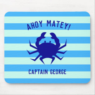 Nautisches Ahoy Matey! Personalisiertes Mauspad St