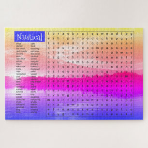 Nautisches Aktionswortspiel Puzzle