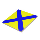 nautisches Alphabet Nummer fünf Zeichen Fliese (Seite)