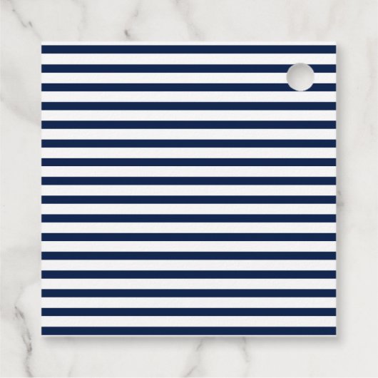 Nautisches AnkerBrautparty Geschenkanhänger (Rückseite)