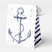 Nautisches AnkerBrautparty Geschenkschachtel (Rückseite)