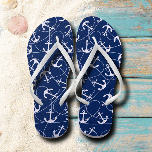 Nautisches Ankermuster Badesandalen