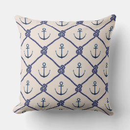 Nautisches Ankermuster Kissen