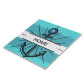 nautisches Ankerthema Fliese (Seite)