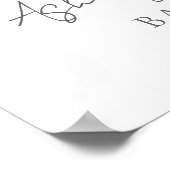 Nautisches Babyshower-Willkommensschild Poster (Ecke)