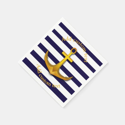 Nautisches benutzerdefiniertes Party Serviette (Ecke)