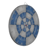 Nautisches Blau Abstract Dartscheibe (Vorderseite Links)