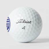 Nautisches Blau Anker Golfball (Logo)