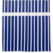 Nautisches Blau Duschvorhang (Vorderseite)