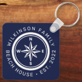 NAUTISCHES BOOTSEE-HAUS STRANDSTRAND Jahr hinzufüg Schlüsselanhänger (Rückseite)