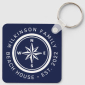 NAUTISCHES BOOTSEE-HAUS STRANDSTRAND Jahr hinzufüg Schlüsselanhänger (Rückseite)