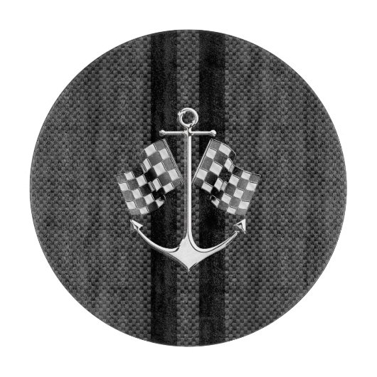 Nautisches Bootsrennen im Stil von Kohlenstofffase Schneidebrett (Vorderseite)