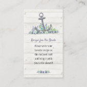 Nautisches Brautparty Begleitkarte (Vorderseite)