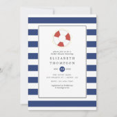 Nautisches Brautparty Einladung (Vorderseite)