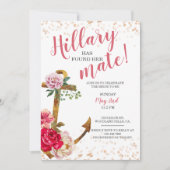 Nautisches Brautparty | Einladung zur Ankerdusche (Vorderseite)