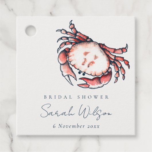 Nautisches Brautparty Geschenkanhänger (Vorderseite)