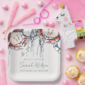 Nautisches Brautparty Pappteller (Party)