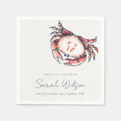 Nautisches Brautparty Serviette (Vorderseite)