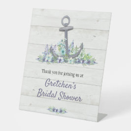 Nautisches Brautparty Sockelschild