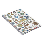 Nautisches Design auf weißem Hintergrund Notizblock (Rechte Seite)