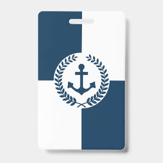 Nautisches Design Ausweis