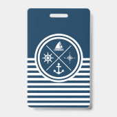 Nautisches Design Ausweis (Rückseite)