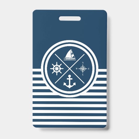 Nautisches Design Ausweis (Vorderseite)