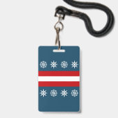 Nautisches Design Ausweis (Rückseite mit Lanyard)