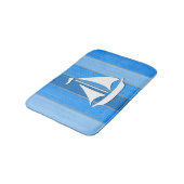 Nautisches Design Badematte (Schrägansicht)