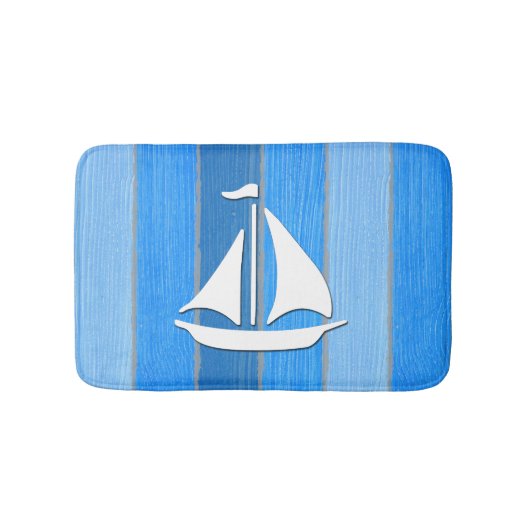 Nautisches Design Badematte (Vorderseite)