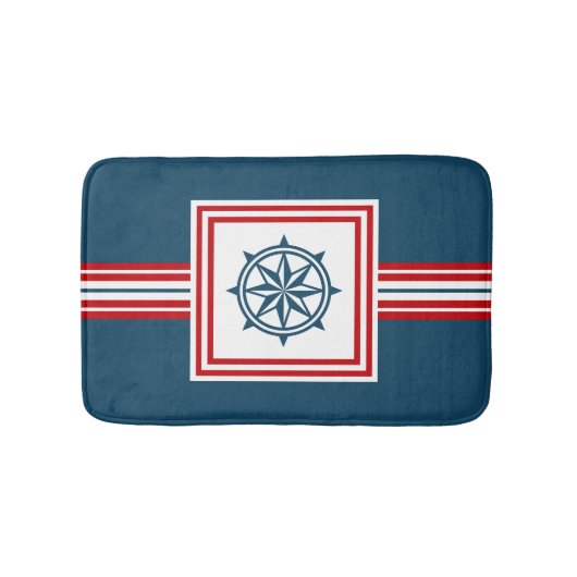Nautisches Design Badematte (Vorderseite)
