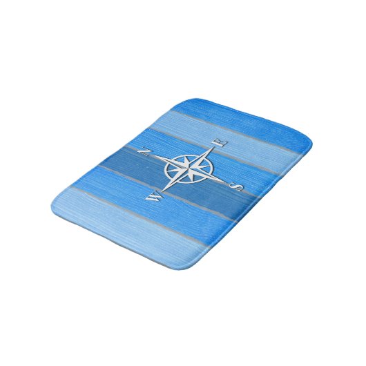 Nautisches Design Badematte (Schrägansicht)