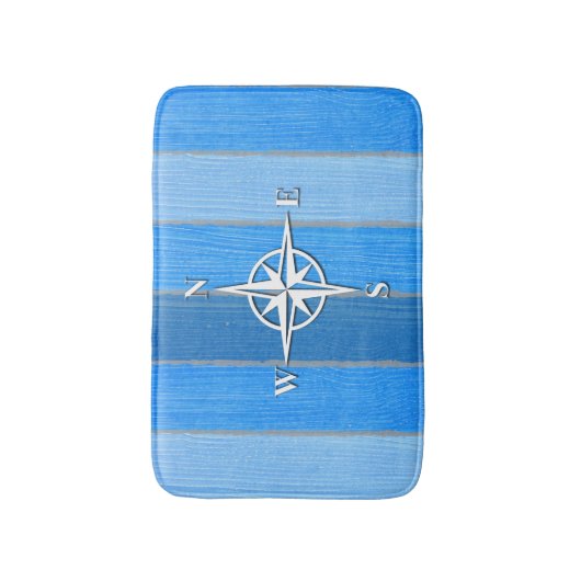 Nautisches Design Badematte (Vorderseite Vertikal)