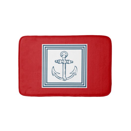 Nautisches Design Badematte (Vorderseite)