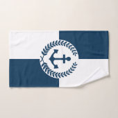 Nautisches Design Badhandtuch Set (Handtuch)