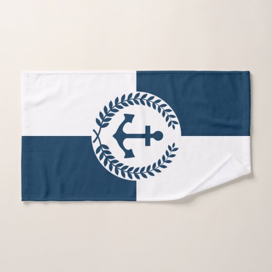 Nautisches Design Badhandtuch Set (Handtuch)