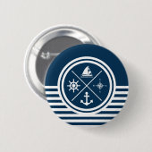 Nautisches Design Button (Vorne & Hinten)