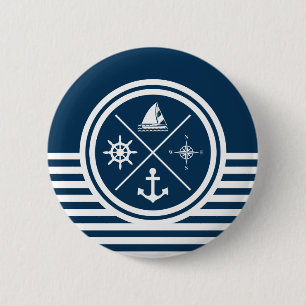 Nautisches Design Button