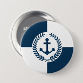 Nautisches Design Button (Vorne & Hinten)