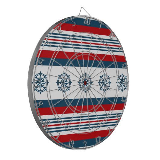 Nautisches Design Dartscheibe (Vorderseite Links)