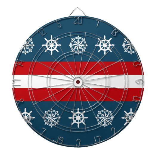Nautisches Design Dartscheibe (vorne)