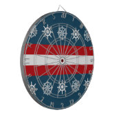 Nautisches Design Dartscheibe (Vorderseite Links)