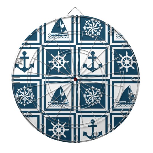 Nautisches Design Dartscheibe (vorne)