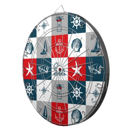 Nautisches Design Dartscheibe (Vorderseite rechts)