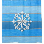 Nautisches Design Duschvorhang (Vorderseite)