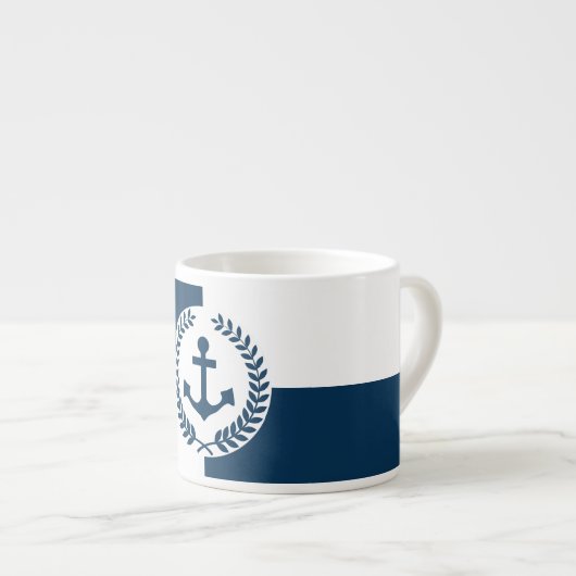 Nautisches Design Espressotasse (Vorderseite Rechts)