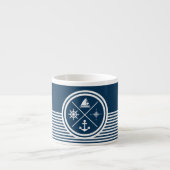 Nautisches Design Espressotasse (Vorderseite)