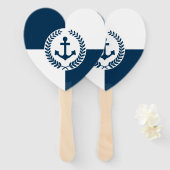 Nautisches Design Fächer (Vorne und Hinten)