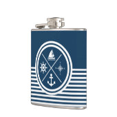 Nautisches Design Flachmann (Links)